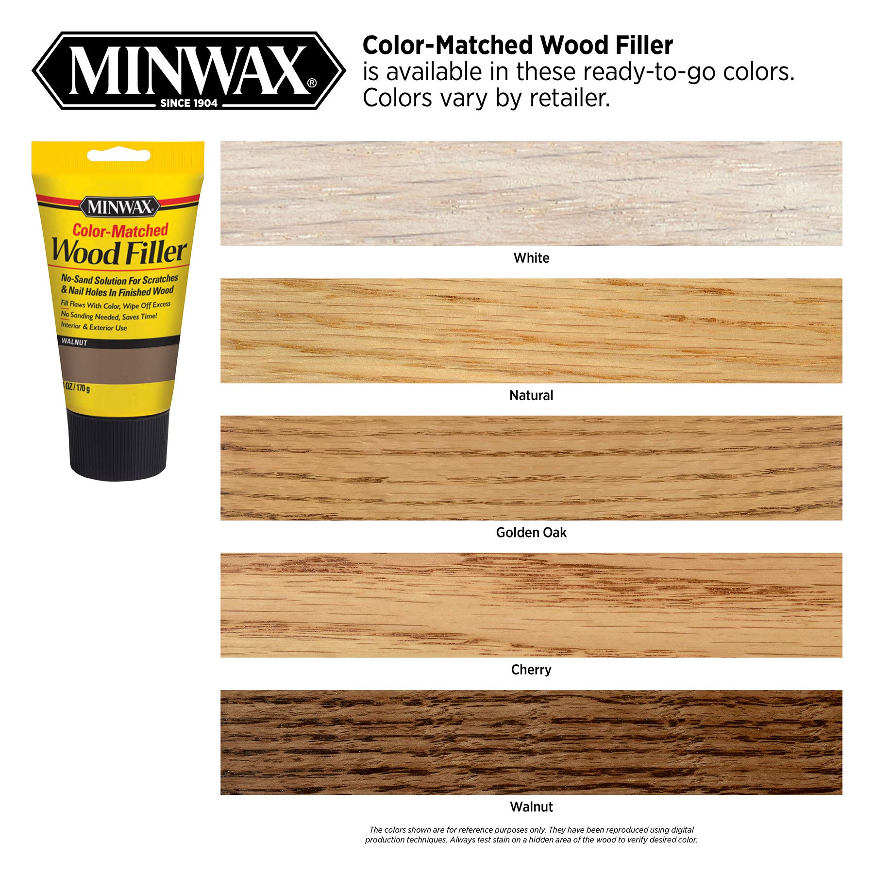 Minwax Color-Matched Wood Filler, White, 6 oz - Image 3